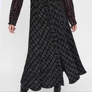 Zara Black and white midi/long skirt